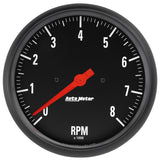 AutoMeter 2677 Traditional incandescent lighting illuminates around the perimeter of the dial