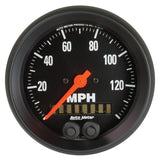 AutoMeter 2680 Traditional incandescent lighting illuminates around the perimeter of the dial