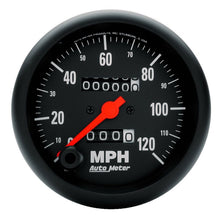 Load image into Gallery viewer, AutoMeter 2692 GAUGE, SPEEDOMETER, 3 3/8" , 120MPH, MECHANICAL, Z-SERIES