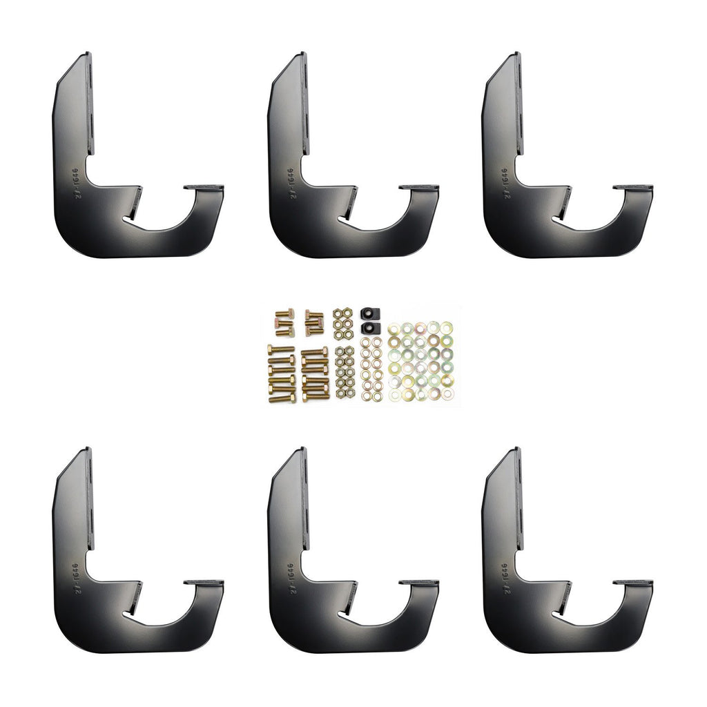 Westin 27-1545 Running Board Mount Kit; No Drilling Required; Black Finish;