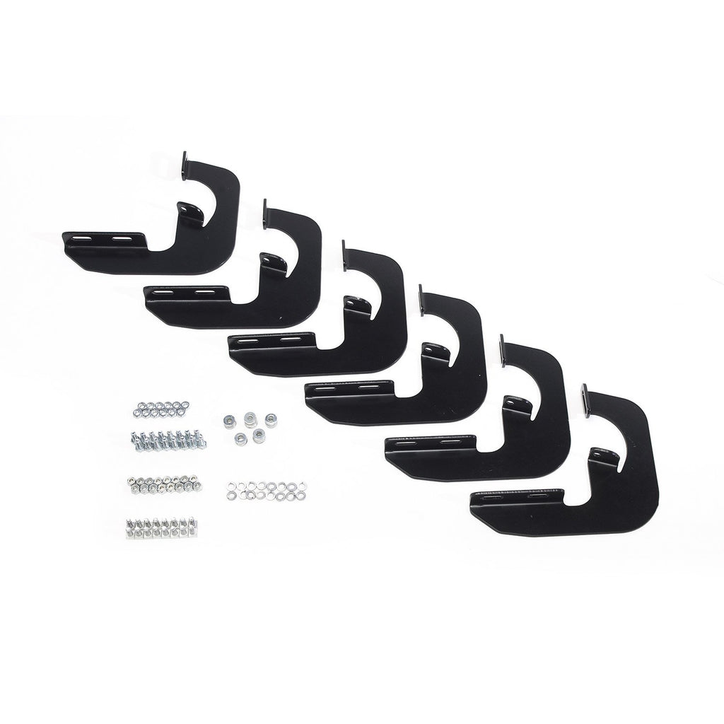 Westin 27-1645 Running Board Mount Kit; No Drilling Required; Black Finish;