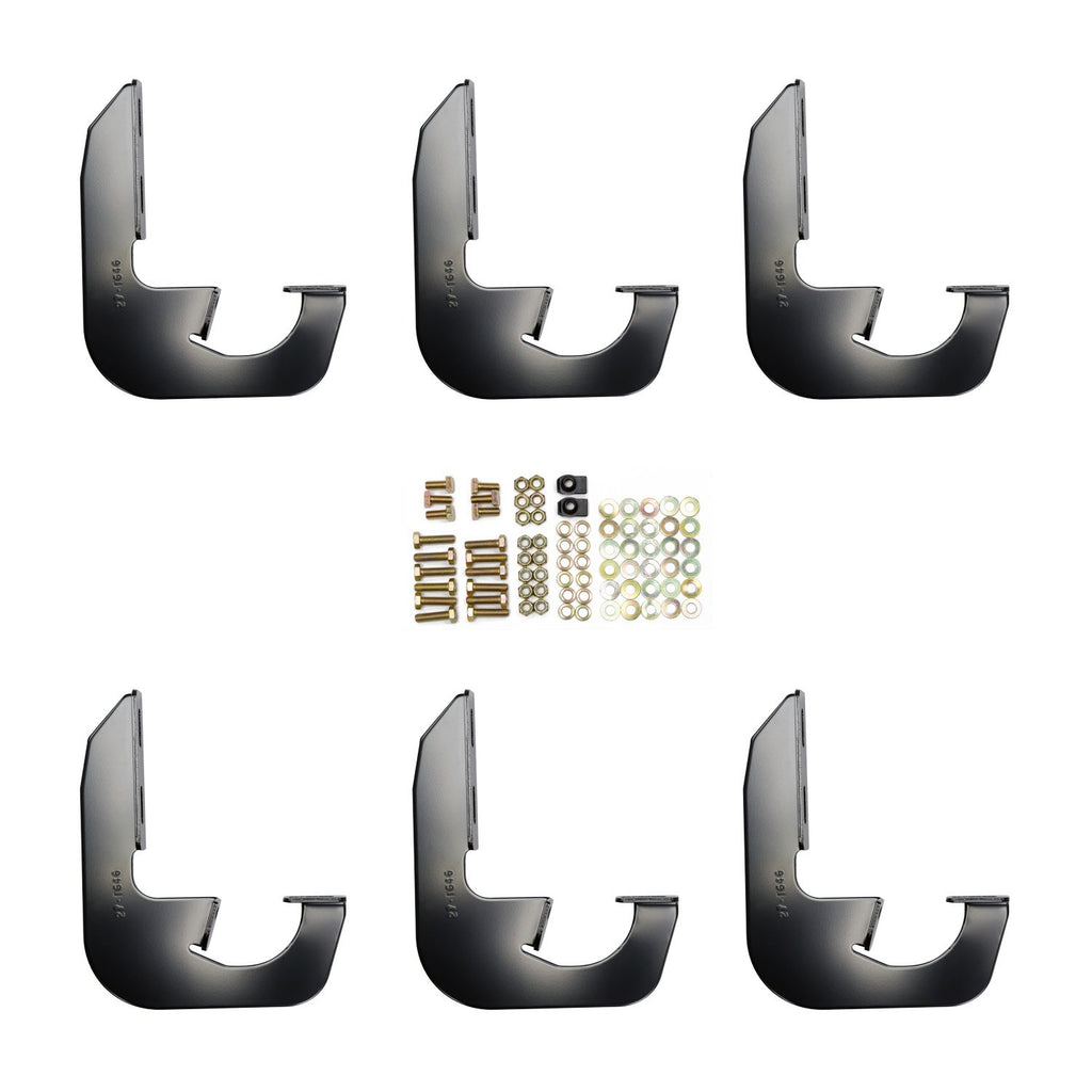 Westin 27-2145 Running Board Mount Kit; Black Finish; For Double Cab;