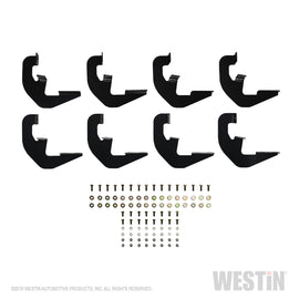 Westin 27-2255 Running Board Mount Kit; Black; For Double Cab;