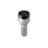 McGard 27178 Black Bolt Style Cone Seat Wheel Lock Set (M12 x 1.5) - Set of 4 Locks and 1 Key