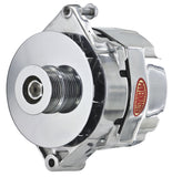 Powermaster Performance 27290-114 Alternator; 17Si; 120 Amp; 95 Idle; 6 Groove Pulley; Polished;