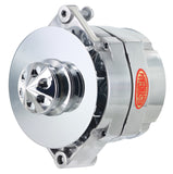 Powermaster Performance 27294-344 Alternator; 12si; 100 Amp; 75 Idle; 1V; Baffle; OE Look; Polished;