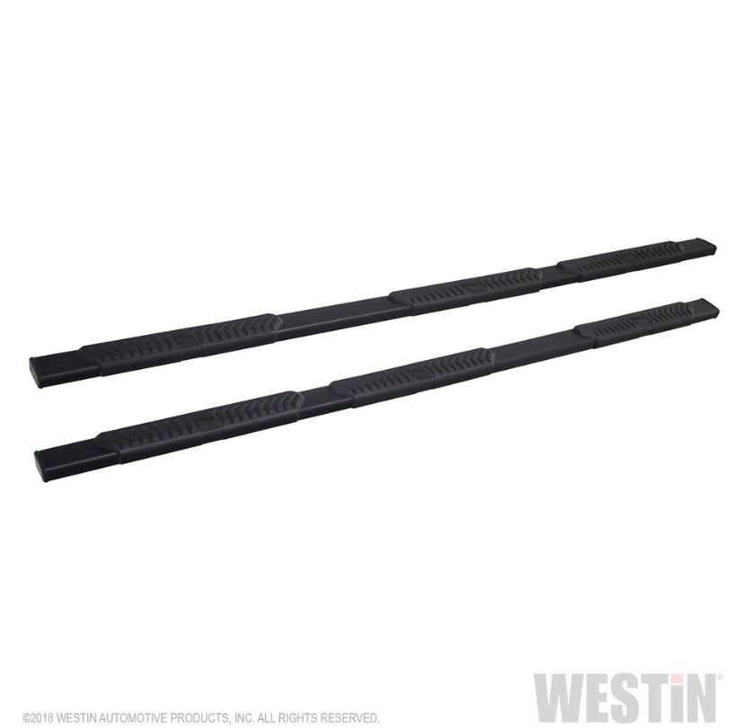Westin 28-51285 R5 Nerf Step Bars; 5 in. Black Aluminum; Incl. Hardware; No Drilling Required;