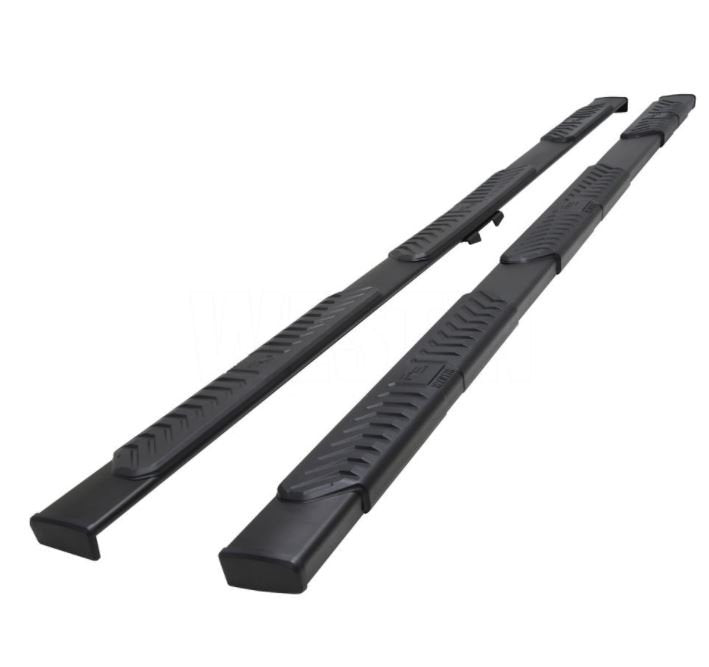 Westin 28-5234765 R5 M-Series Wheel-To-Wheel Nerf Step Bars XD; Black; Steel;