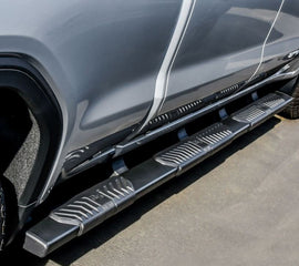 Westin 28-5234775 R5 M-Series Wheel-To-Wheel Nerf Step Bars XD; Textured Black; Steel;