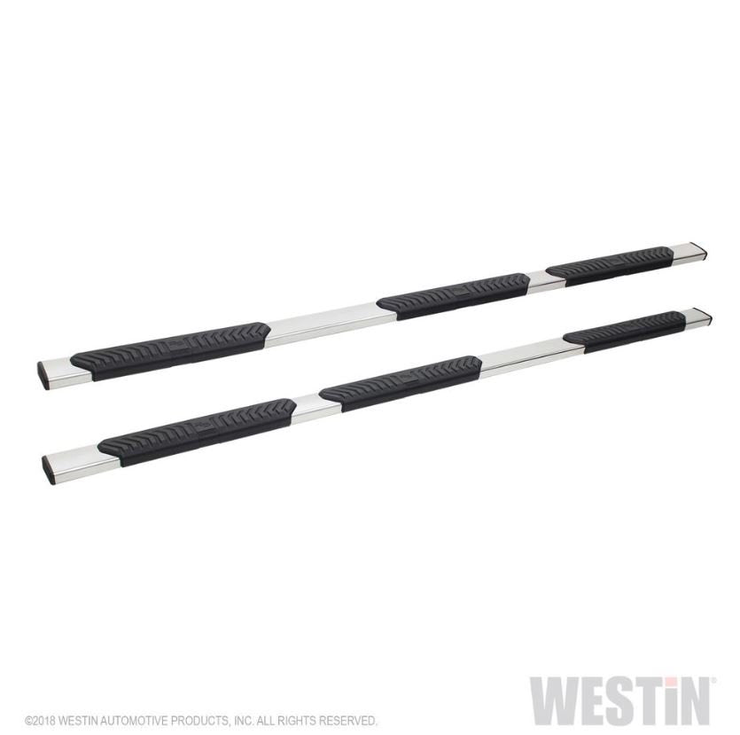 Westin 28-534690 R5 Modular Wheel to Wheel Nerf Step Bars; 5 in. Stainless Steel; Incl. Hardware;