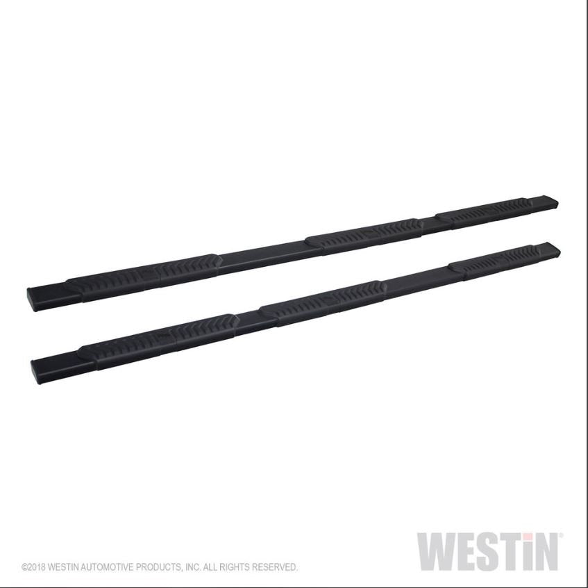 Westin 28-534695 R5 Modular Wheel to Wheel Nerf Step Bars; 5 in. Black; Incl. Hardware;