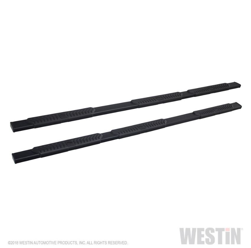Westin 28-534785 R5 M-Series Wheel-to-Wheel Nerf Step Bars; Textured Black; Steel;