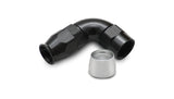 Vibrant Performance 28906 90 Degree High Flow Hose End Fitting for PTFE Lined Hose, -6AN