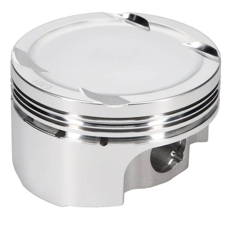 JE Pistons 296935 Piston Set, 2618, Inv Dome/Dish, 3.464 Bore, 1.236 CD, 0.827 Pin, Set of 4.