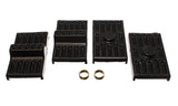 Energy Suspension 36111G Universal Leaf Spring Pad; Black; Rear; Performance Polyurethane;