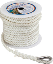 Load image into Gallery viewer, SEA DOG 301110150WH-1 TWISTED NYLON ANCHOR LINE 3/8'