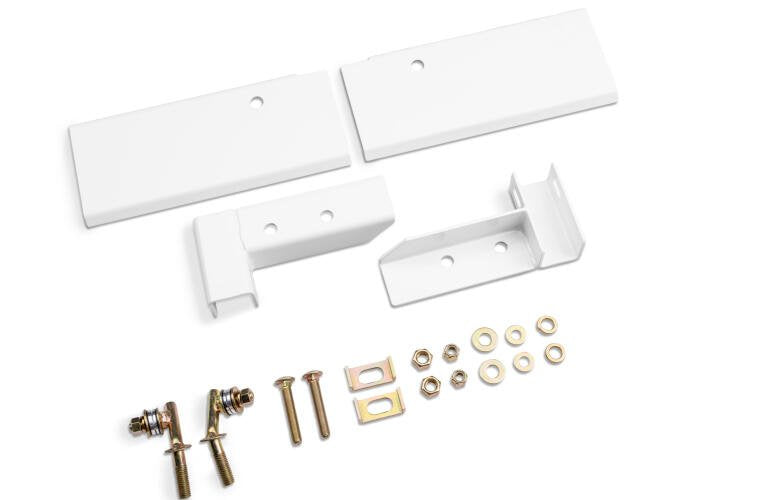 RealTruck Backrack 30123W Hdw Kit; Standard; White; 15-22 Ford F-150 Aluminum New Body