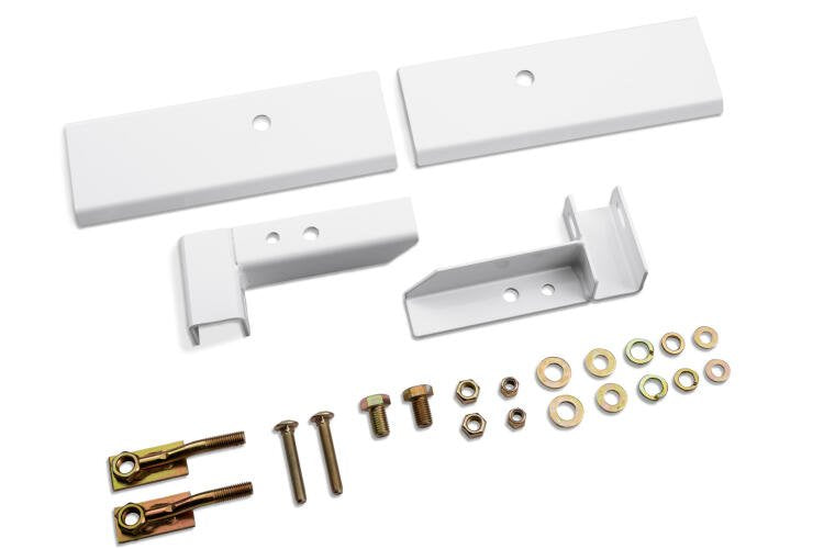 RealTruck Backrack 30124W Hdw Kit; Standard; White; 20-22 Chev/GMC Silverado, Sierra HD Only