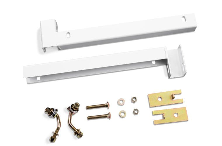 RealTruck Backrack 30167TBW Installation Hardware Kit; White; Incl. Fasteners; 21 in. Mount; No Drill;