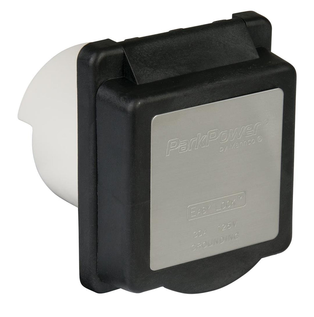 MARINCO 301ELRV.BLK 30A 125V STD PWR INLT BLK