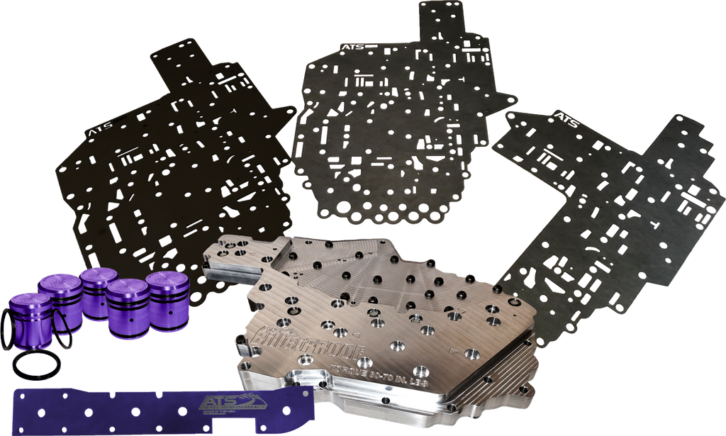 ATS 68Rfe Billet Channel Plate Kit Fits 2019+ 6.7L Cummins