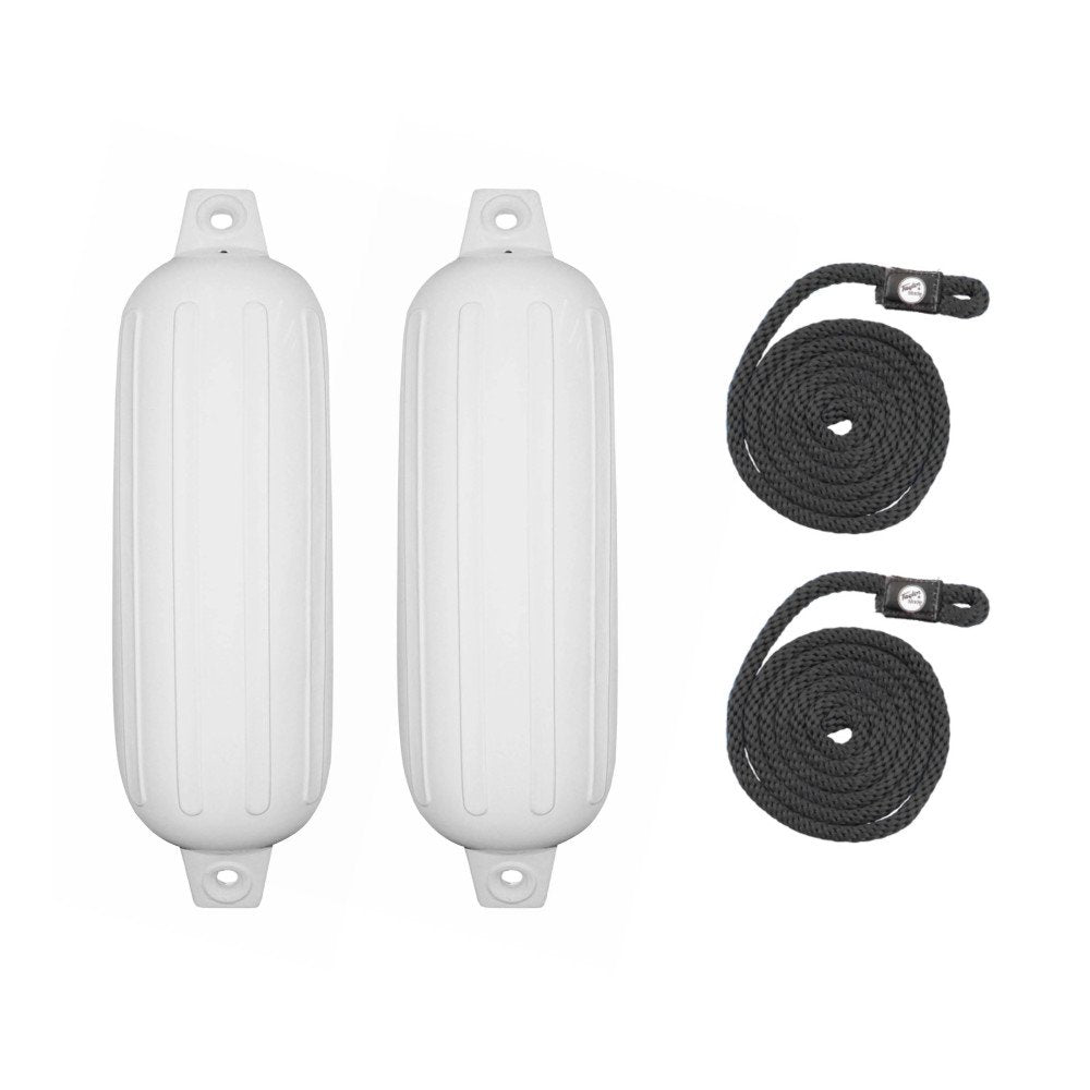 TAYLOR MADE 310162P 6' X 22' BG FENDER 2 PK.WHITE W/BLK