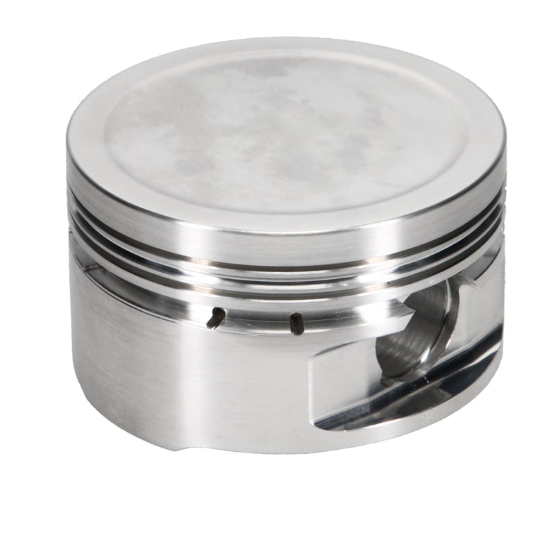 JE Pistons 312423 Piston Set, 2618, Inv Dome/Dish, 3.031 Bore, 1.043 CD, 0.827 Pin, Set of 4.
