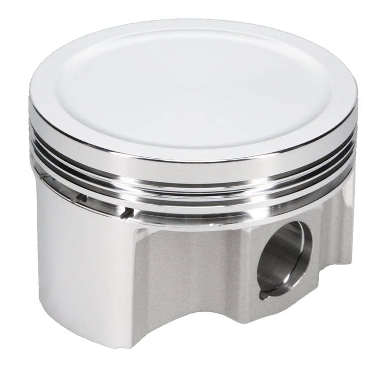 JE Pistons 312432 Piston Set, 2618, Inv Dome/Dish, 3.268 Bore, 1.456 CD, 0.787 Pin, Set of 4.