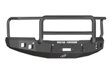 Road Armor 314R5B Stealth Winch Front Bumper; Lonestar Guard; Satin Black; Square Fog Light Holes;
