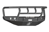 Road Armor 315R2B Stealth Winch Front Bumper; Titan II Guard; Satin Black; Square Fog Light Holes;