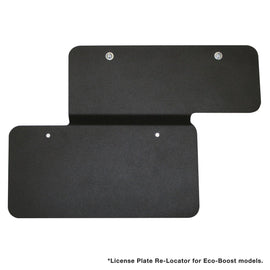 Westin 32-0065 Bull Bar License Plate Relocator; Bottom Mount; Black Finish;