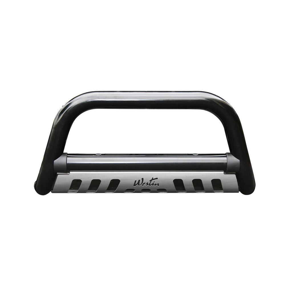 Westin 32-1965 Ultimate Bull Bar; 3 in. Dia.; Black Steel; w/Stainless Steel Skid Plate;