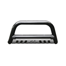 Westin 32-2215 Ultimate Bull Bar; 3 in. Dia.; Black Steel; w/Stainless Steel Skid Plate;