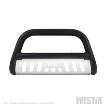 Load image into Gallery viewer, Westin 32-2455 Ultimate Bull Bar; 3 in. Dia.; Black Steel; w/Stainless Steel Skid Plate;