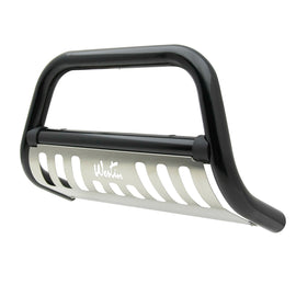 Westin 32-3645 Ultimate Bull Bar; 3 in. Dia.; Black Steel; w/Stainless Steel Skid Plate;
