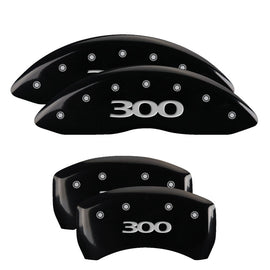 MGP Caliper Covers 32004S300BK Set of 4: Black finish, Silver 300 (Pre-2017)