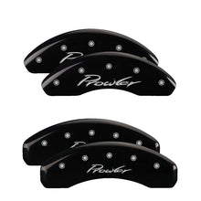 Load image into Gallery viewer, MGP Caliper Covers 32014SPRLBK Set of 4: Black finish, Silver Prowler