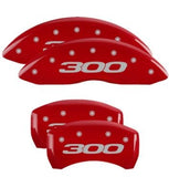 MGP Caliper Covers 32016S301RD Set of 4: Red finish, Silver Chrysler 300 (2017)