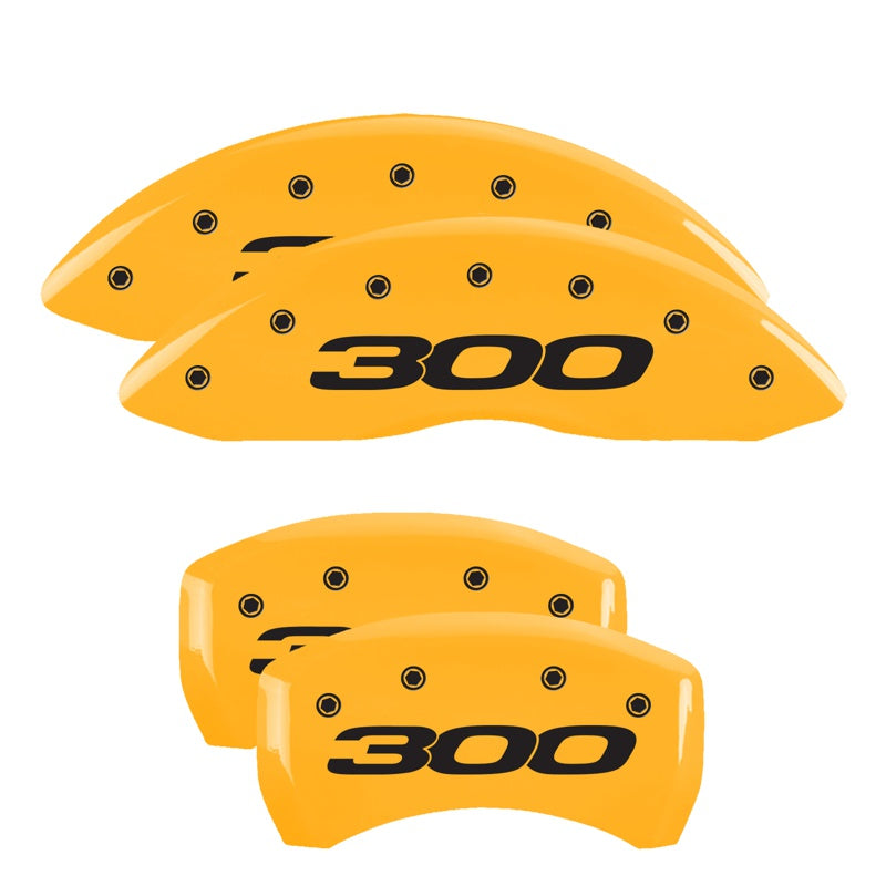 MGP Caliper Covers 32016S301YL Set of 4: Yellow finish, Black Chrysler 300 (2017)