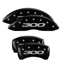 Load image into Gallery viewer, MGP Caliper Covers 32020S301BK Set of 4: Black finish, Silver Chrysler 300 (2017)