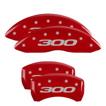 Load image into Gallery viewer, MGP Caliper Covers 32020S301RD Set of 4: Red finish, Silver Chrysler 300 (2017)