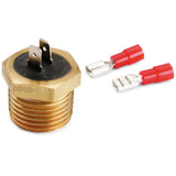 AutoMeter 3246 Closes at temperatures 200 deg. F and higher. Opens at temps below 170 deg. F.