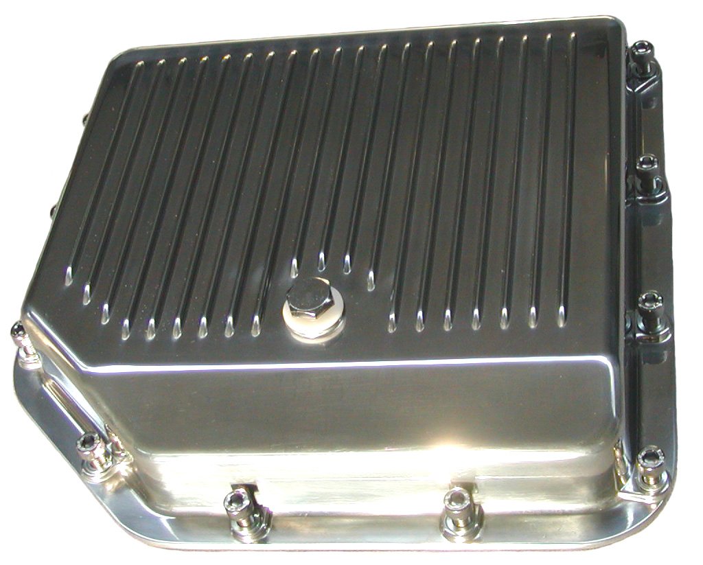 TCI Automotive 328010 GM TH350 Polished Die Cast Aluminum Pan (Stock Depth).
