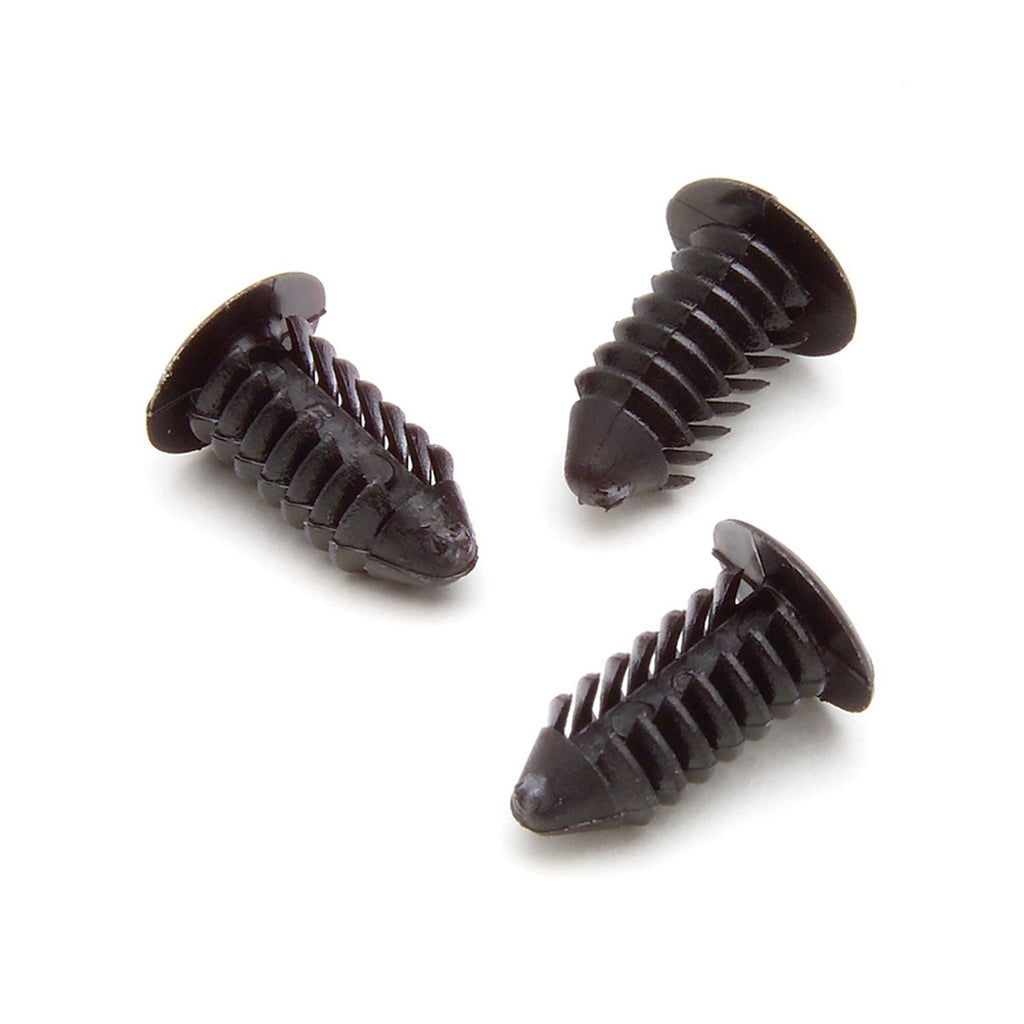 AutoMeter 3282 RATCHET FASTENERS, 100 PCS., BLACK, FOR GAUGE POD / PILLAR INSTALLATION