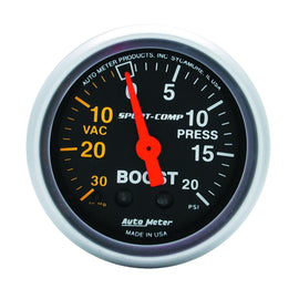 AutoMeter 3301 Traditional incandescent lighting illuminates around the perimeter of the dial