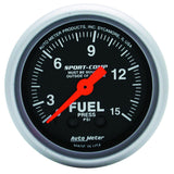 AutoMeter 3311 Traditional incandescent lighting illuminates around the perimeter of the dial