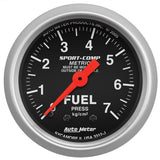 AutoMeter 3312-J Traditional incandescent lighting illuminates around the perimeter of the dial