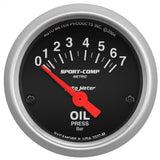 AutoMeter 3327-M Traditional incandescent lighting illuminates around the perimeter of the dial