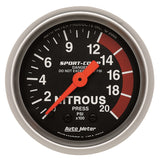 AutoMeter 3328 Traditional incandescent lighting illuminates around the perimeter of the dial