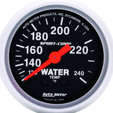 AutoMeter 3332 Traditional incandescent lighting illuminates around the perimeter of the dial